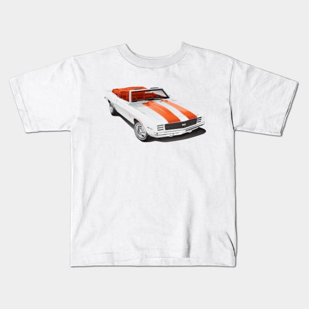 1969 Camaro Pace Car Kids T-Shirt by gregspradlin